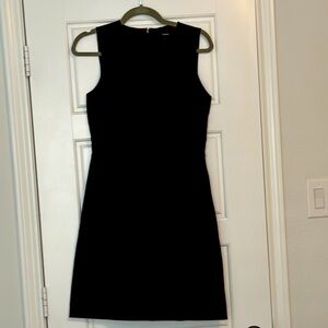Theory Black Sleeveless Sheath Mini Dress